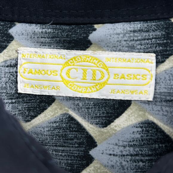 Vintage 90s CID Black Rockabilly Western Graphic Shirt - Picture 8 of 9